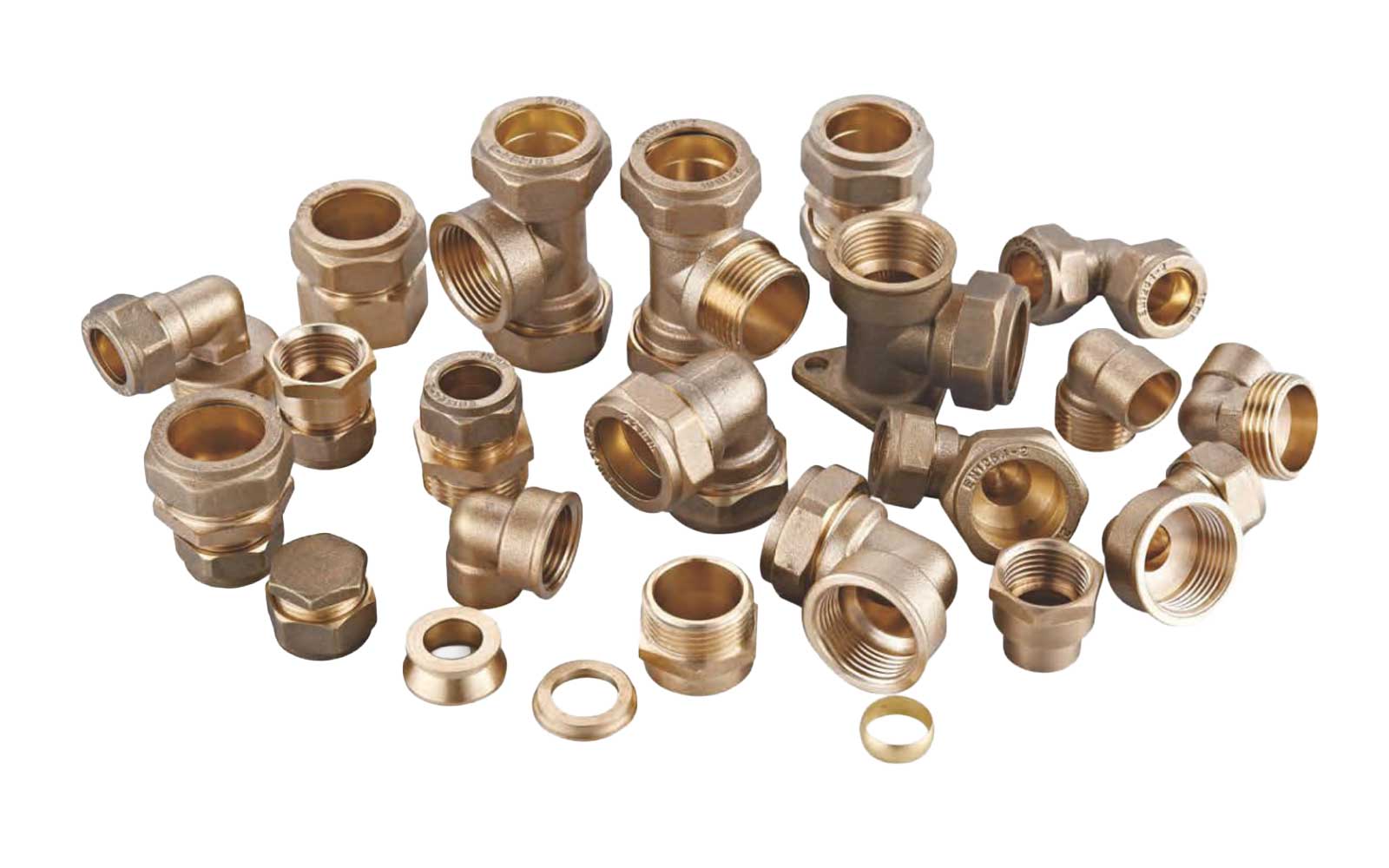 Brass Compression Fittings for Copper Tube