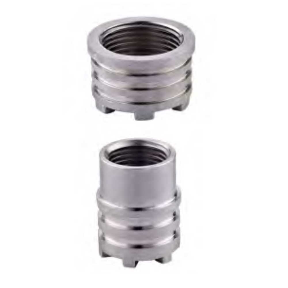 Female Brass Inserts Nickel Plated